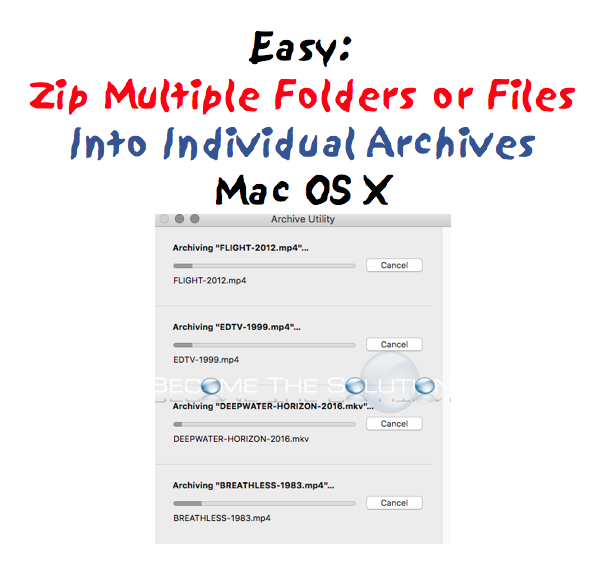 zip files for mac os x